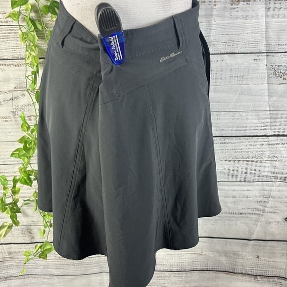 Eddie Bauer Skirt Skort size 8 Classic Black Short Swing Athletic Sports Modest - Picture 11 of 13